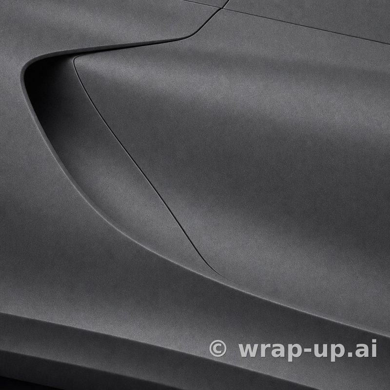 3M 2080 M261 Matte Dark Grey vinyl wrap color sample