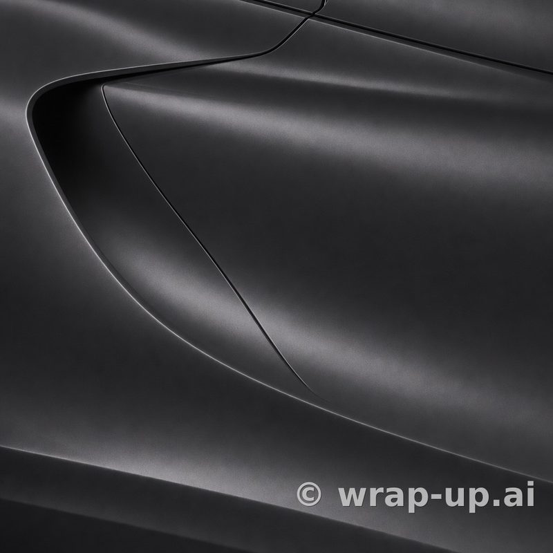 3M 2080 S12 Satin Black vinyl wrap color sample