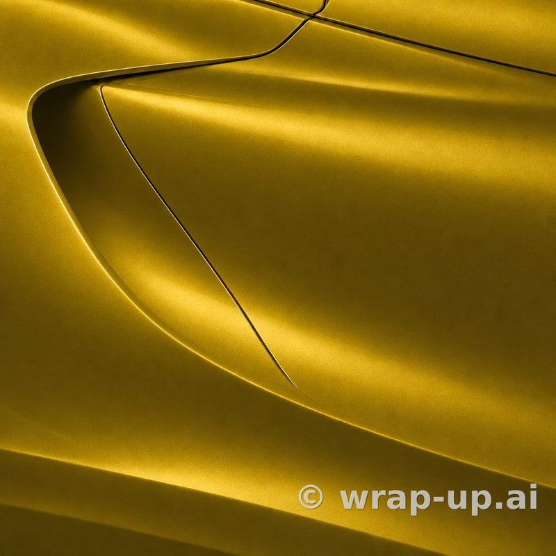 3M 2080 S335 Bitter Yellow vinyl wrap color sample