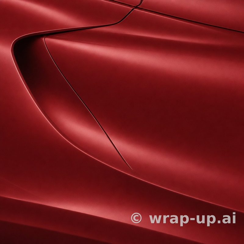 3M 2080 S363 Satin Smoldering Red vinyl wrap color sample