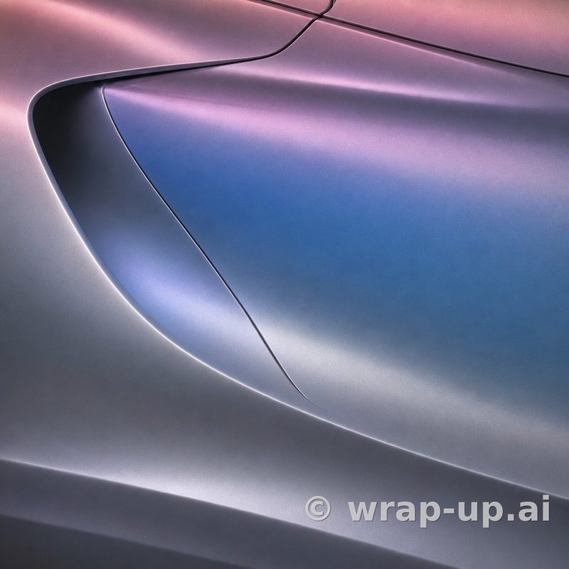 3M 2080 SP281 Satin Flip Psychedelic vinyl wrap color sample