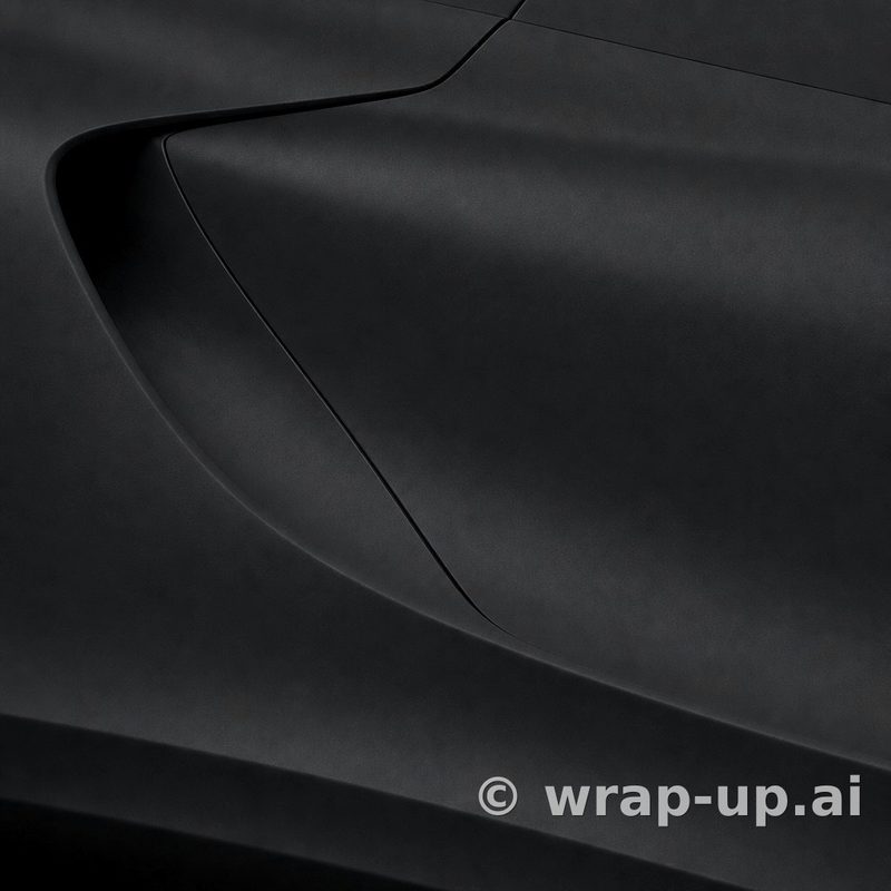 KPMF K89021 Black vinyl wrap color sample