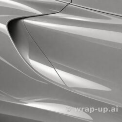 Inozetek Vinyl SG003 Gloss CHALK GRAY vinyl wrap color sample