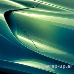 Orafol 970RA 318G glossy aquamarine vinyl wrap color sample