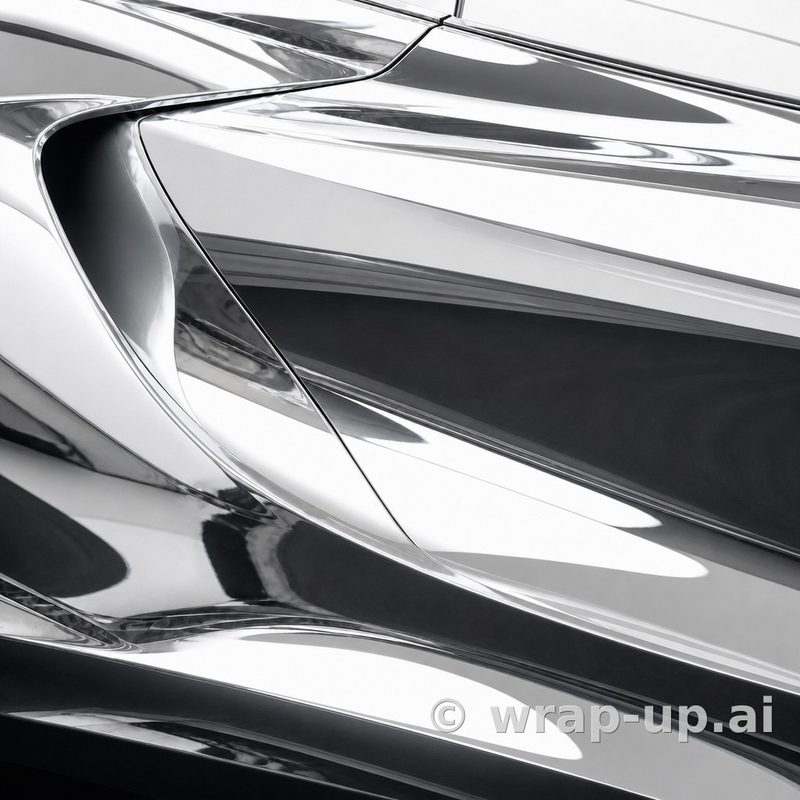 Avery SW900 843 Silver chrome vinyl wrap color sample
