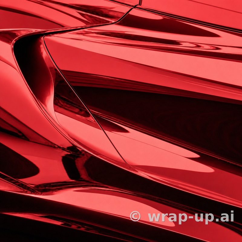 Avery SW900 474 Red chrome vinyl wrap color sample
