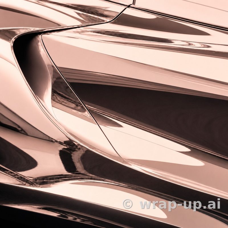 Avery SW900 211 Rose Gold chrome vinyl wrap color sample