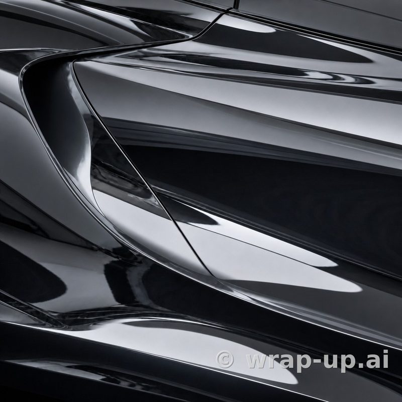 Avery SW900 196 Black chrome vinyl wrap color sample