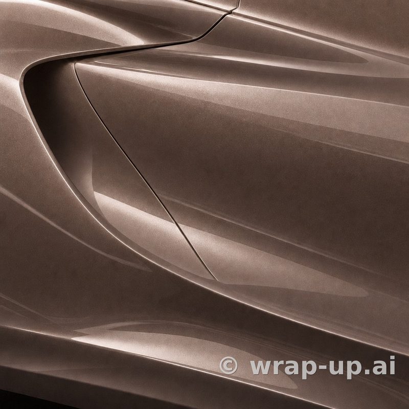 Avery SW900 929 Metallic Brown vinyl wrap color sample