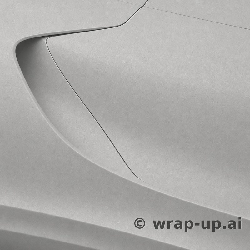 Avery SW900 857 Metallic Silver vinyl wrap color sample