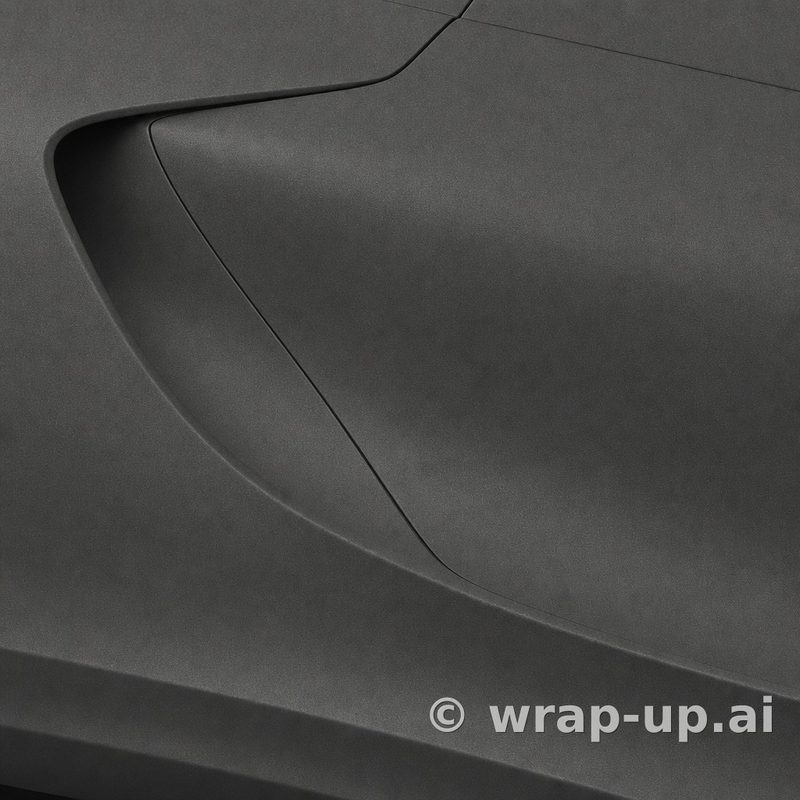Avery SW900 845 Metallic Charcoal vinyl wrap color sample