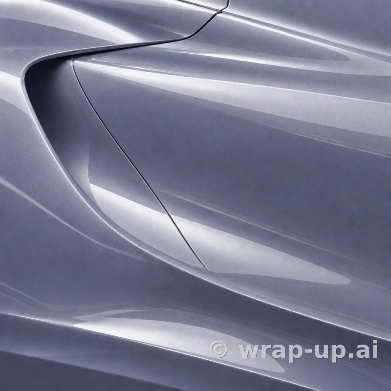 Avery SW900 816 Metallic Quick Silver vinyl wrap color sample