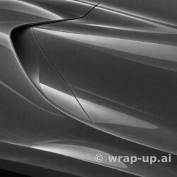 Avery SW900 807 Metallic Grey vinyl wrap color sample