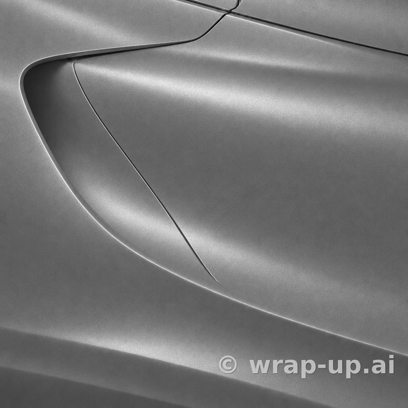 Avery SW900 805 Metallic Silver vinyl wrap color sample