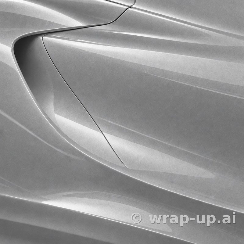 Avery SW900 803 Metallic Silver vinyl wrap color sample