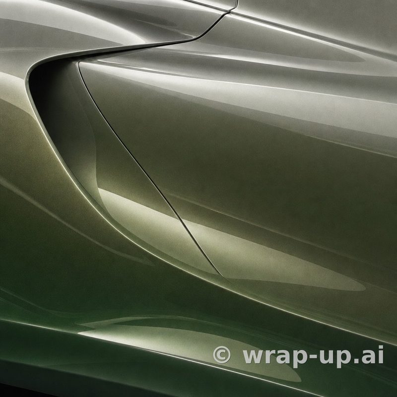 Avery SW900 787 Gloss Urban Jungle vinyl wrap color sample