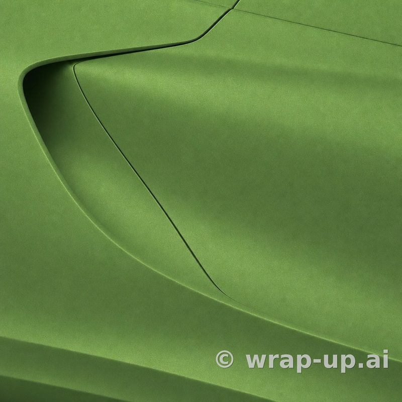 Avery SW900 745 Metallic Apple Green vinyl wrap color sample