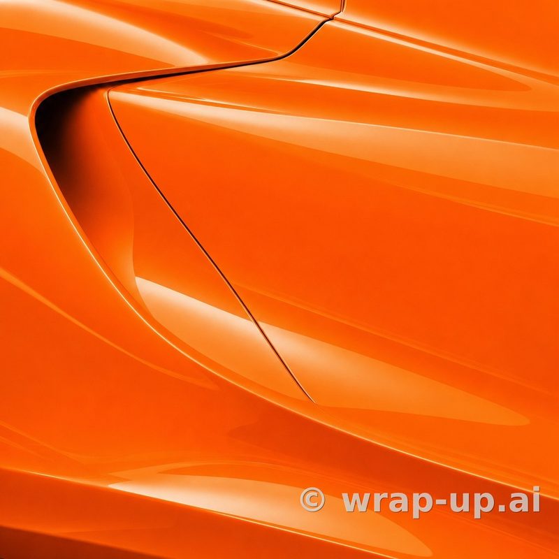 Avery SW900 373 Orange vinyl wrap color sample