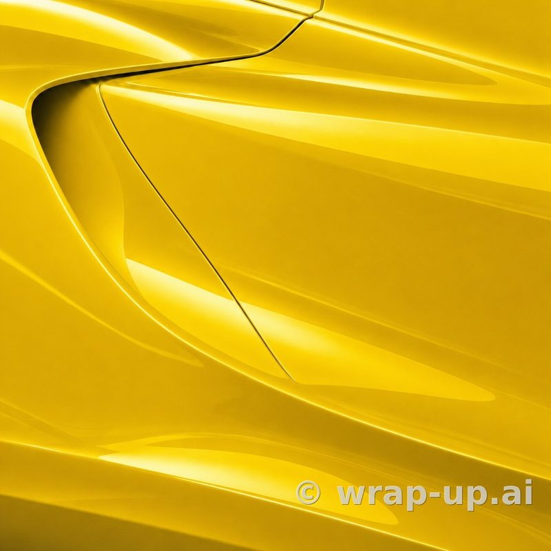 Avery SW900 235 Yellow vinyl wrap color sample
