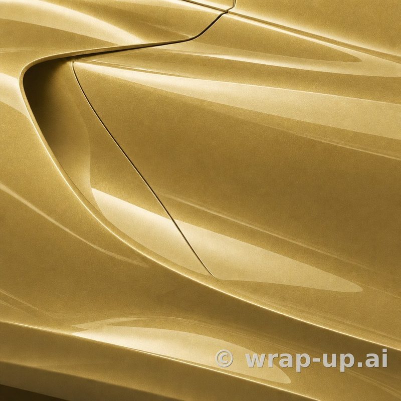 Avery SW900 215 Metallic Gold vinyl wrap color sample