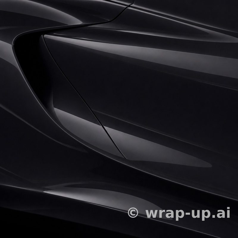 Avery SW900 190 Black vinyl wrap color sample