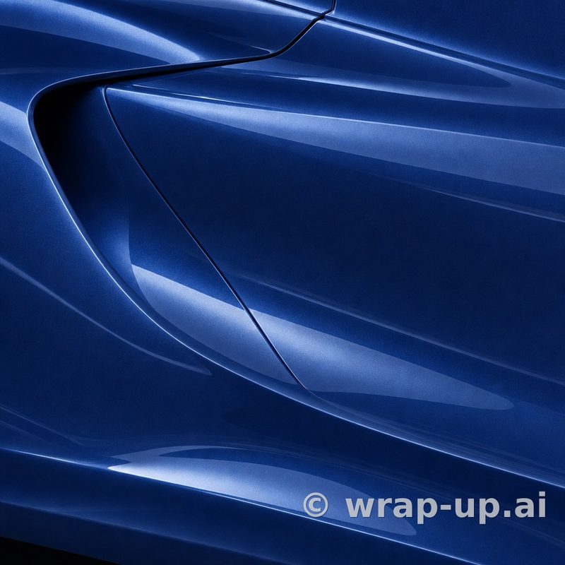 Avery SW900 653 Metallic Dark Blue vinyl wrap color sample