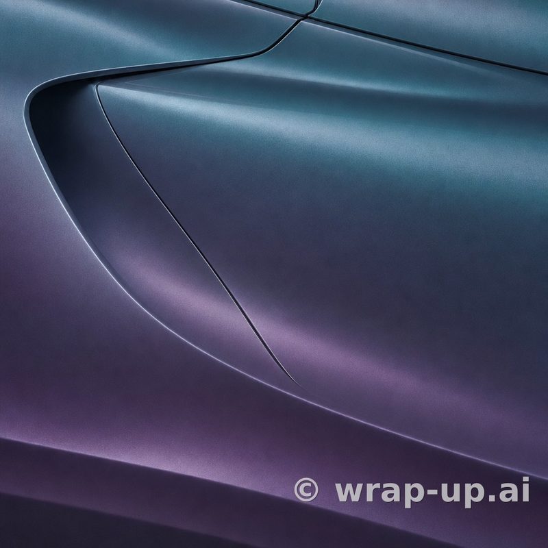 Avery SW900 673 Satin Rushing Riptide vinyl wrap color sample