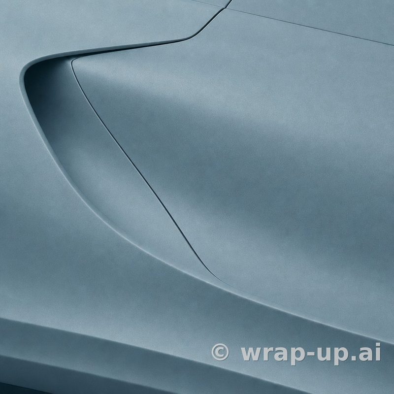 Avery SW900 643 Metallic Frosty Blue vinyl wrap color sample