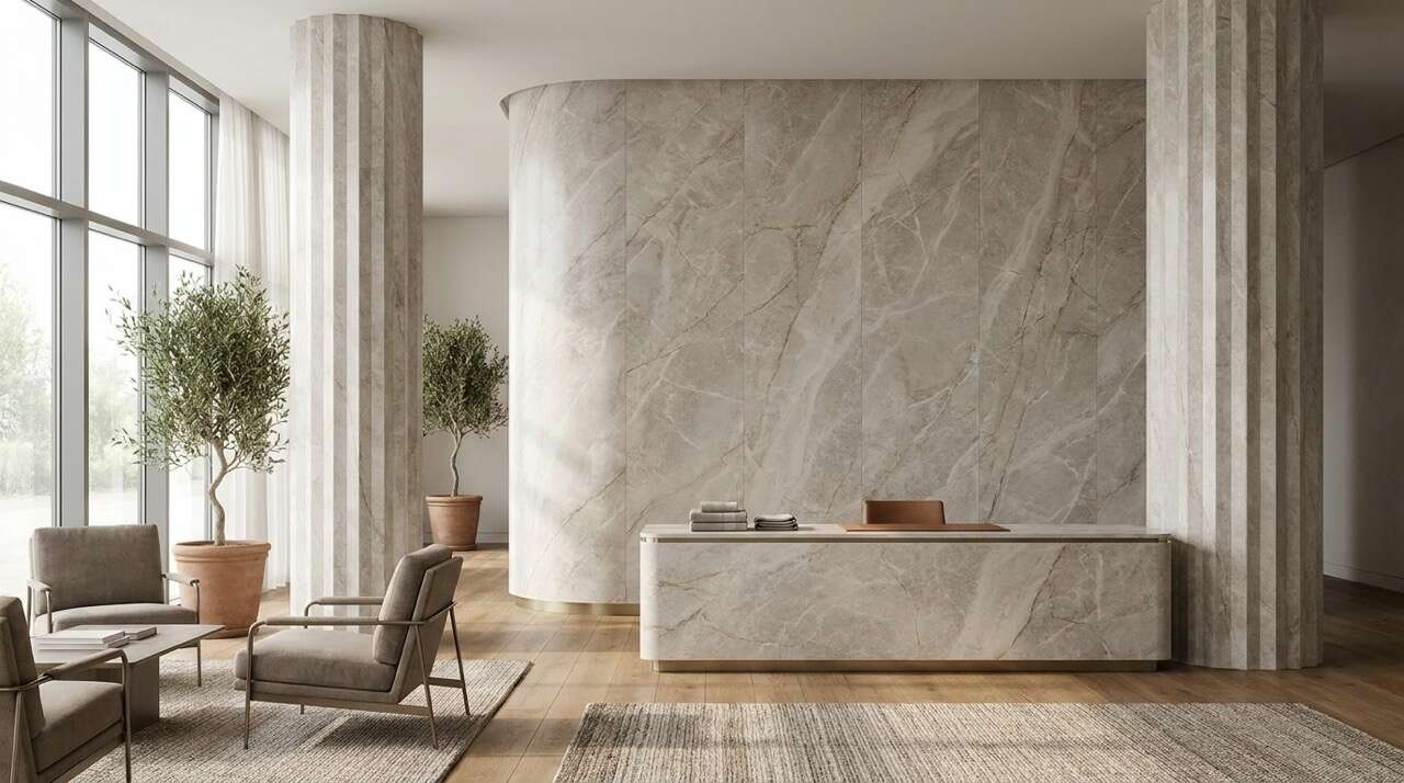 Lobby wrap in Marble