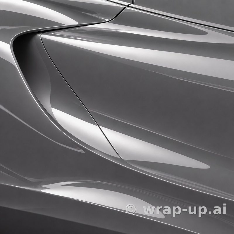 3M 2080 HG61 High Gloss Nardo Grey vinyl wrap color sample