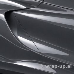 3M 2080 HG81 High Gloss Meteor Gray vinyl wrap color sample