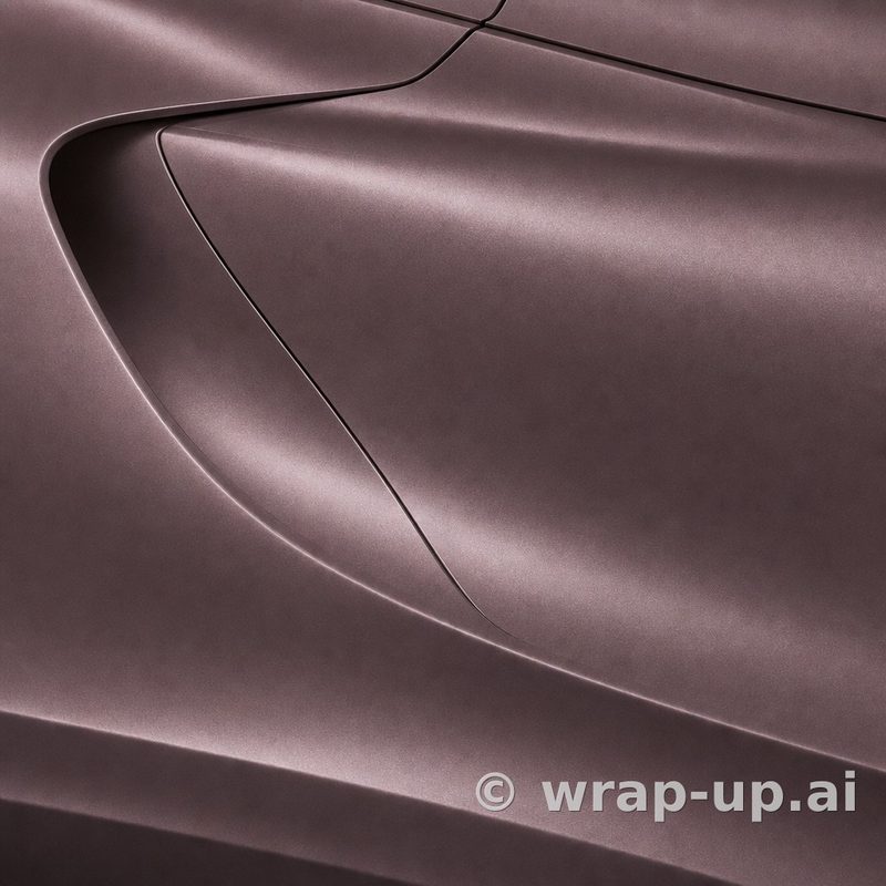 3M 2080 S238 Frozen Berry Metallic vinyl wrap color sample
