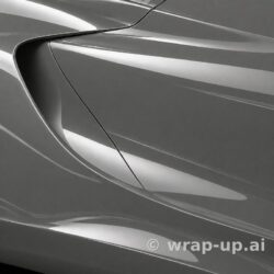 Inozetek PPF DPPF703 Gloss Cement Grey colored paint protection film sample