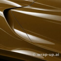 Inozetek PPF DPPF704 Gloss Sand Dune colored paint protection film sample