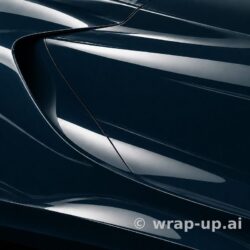 Inozetek PPF DPPF705 Glossy Petrol Blue colored paint protection film sample