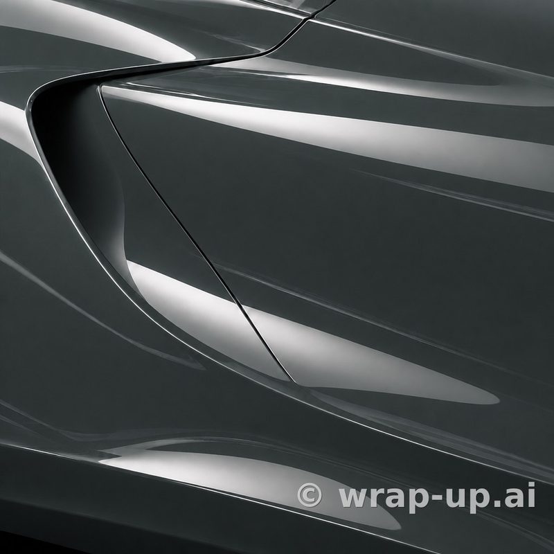 Inozetek PPF DPPF706 Shadow Green colored paint protection film sample