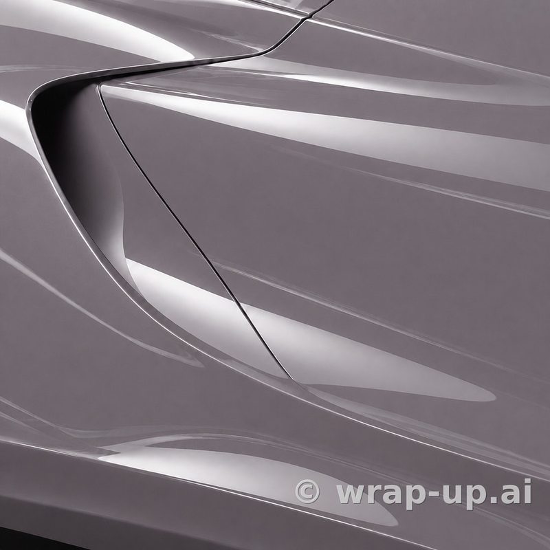 Inozetek PPF DPPF707 Misty Purple colored paint protection film sample
