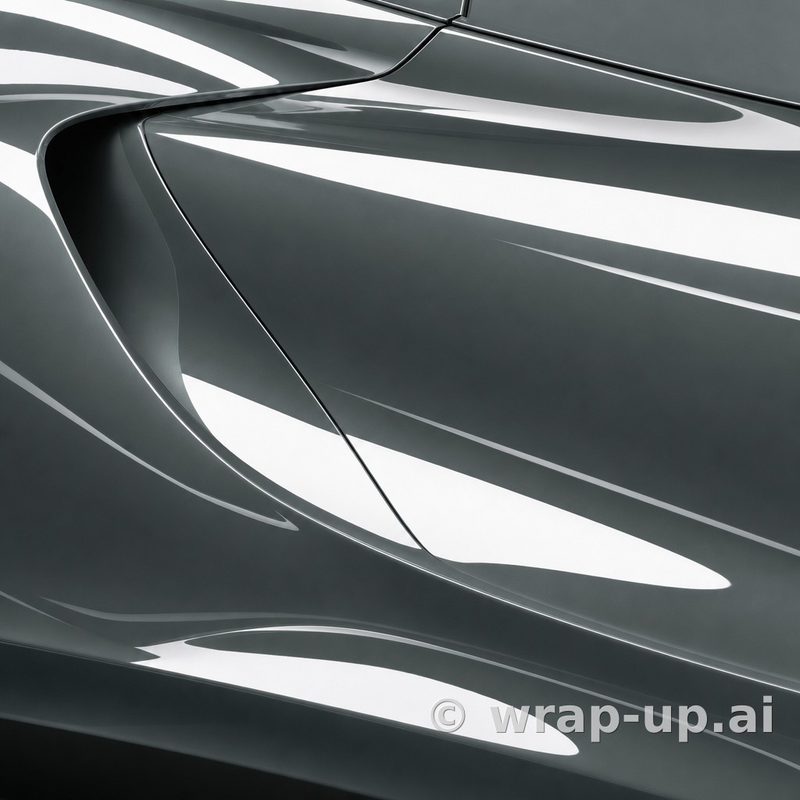 Inozetek PPF DPPF710 Metallic Sage Green colored paint protection film sample
