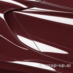 Inozetek PPF DPPF711 Liquid Metallic Dragon Blood Red colored paint protection film sample