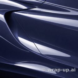 Inozetek PPF DPPF712 Metallic Royal Blue colored paint protection film sample