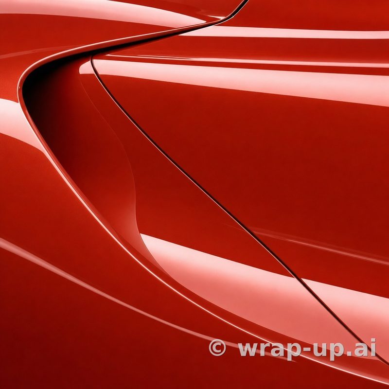 Inozetek PPF DPPF713 Solar Flame colored paint protection film sample