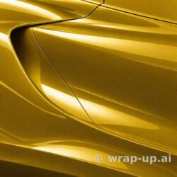 Inozetek PPF DPPF714 Pearl Yellow colored paint protection film sample