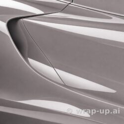 Inozetek PPF DPPF716 Iridescent Redstone Grey colored paint protection film sample