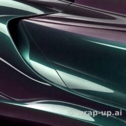 Inozetek PPF DPPF717 Chameleon colored paint protection film sample