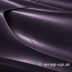 Inozetek PPF DPPF801 Midnight Purple colored paint protection film sample