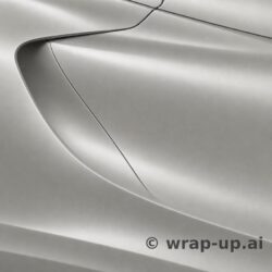 Inozetek PPF DPPF803 Silver Aluminum colored paint protection film sample
