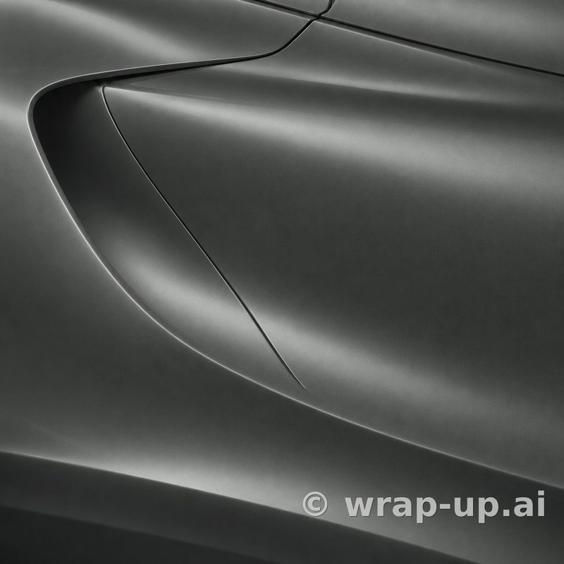 Inozetek PPF DPPF804 Satin Midnight Moss colored paint protection film sample