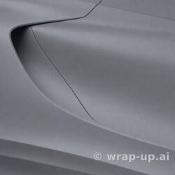Inozetek PPF DPPF809 Frozen Matte Ultimate Grey colored paint protection film sample