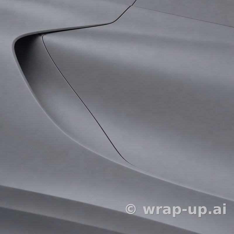 Inozetek PPF DPPF809 Frozen Matte Ultimate Grey colored paint protection film sample
