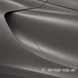 Inozetek PPF DPPF811 Liquid Metallic Tungsten Grey colored paint protection film sample